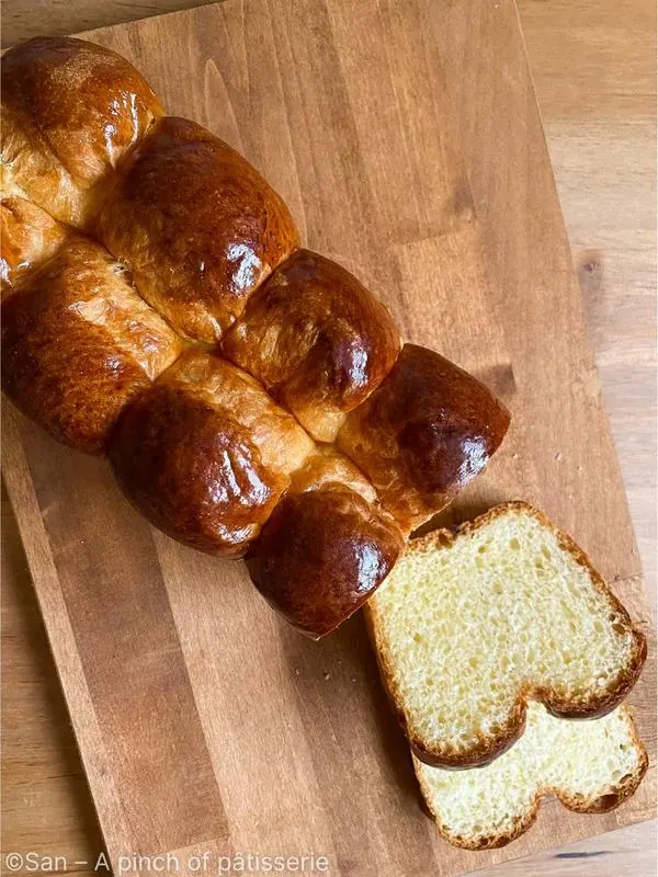 Golden, fluffy brioche