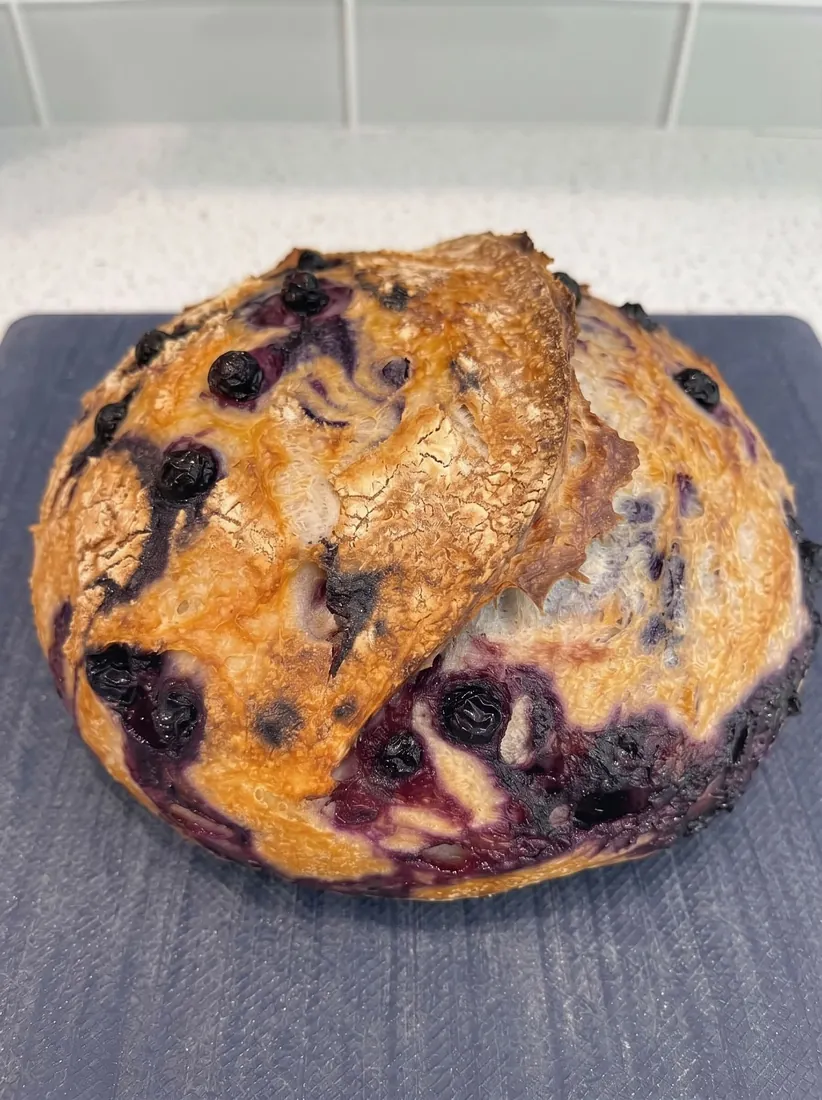 Lemon Blueberry Sourdough Bread